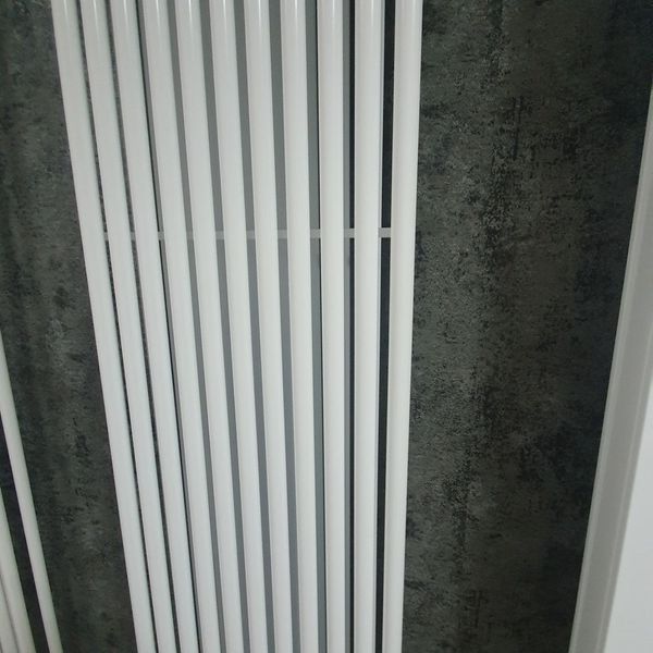 Дизайнерський вертикальний радіатор опалення BETATHERM Praktikum 2 H-1600 мм, L-349 мм з нижнім підключенням PV 2160/09 9016M 99 фото