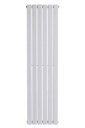 Дизайнерський вертикальний радіатор опалення ARTTIDESIGN Livorno II 6/1200/408/50 білий матовий LV II.6.160.40.W фото