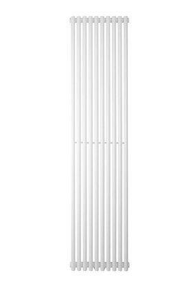 Дизайнерский вертикальный радиатор отопления BETATHERM Praktikum 1 H-1800 мм, L-387 мм нижнее подключение PV 1180/10  9016М 99 фото