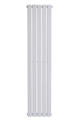 Дизайнерський вертикальний радіатор опалення ARTTIDESIGN Livorno II 5/1600/340/50 білий матовий LV II.5.160.34.5.W фото