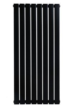 Дизайнерский вертикальный радиатор отопления ARTTIDESIGN Livorno 8/1200/544 черный матовый LV.8.120.54.B фото