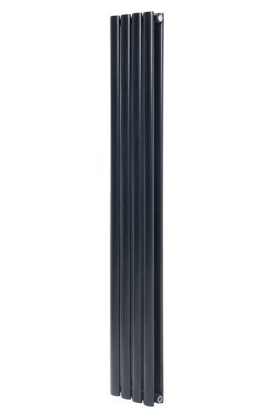 Дизайнерский вертикальный радиатор отопления ARTTIDESIGN Rimini II 4/1800/236/50 чёрный матовый RM II.4.180.23.5.B фото