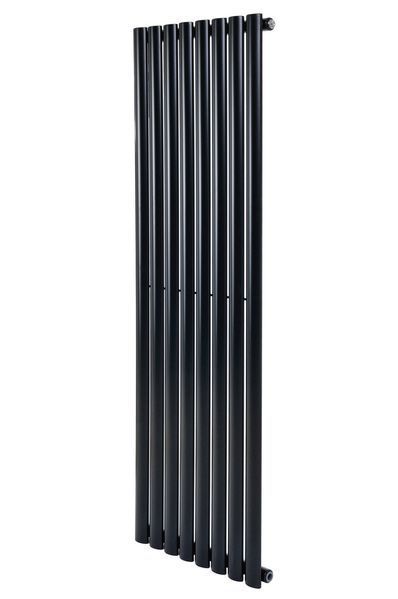 Дизайнерский вертикальный радиатор отопления ARTTIDESIGN Rimini 8/1500/472/50 чёрный матовый RM.8.150.47.5.B фото