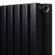 Дизайнерський горизонтальний радіатор опалення BETATHERM Quantum 2 H-500 L-1205 з нижнім підключенням BQ 2050/30 9005M 88 фото 2